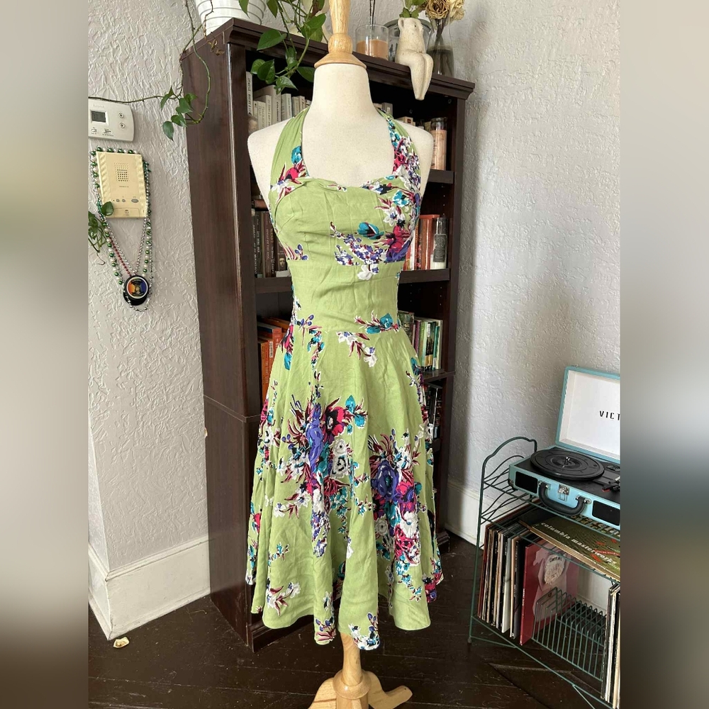 Trashy Diva Green Floral Midi Dress